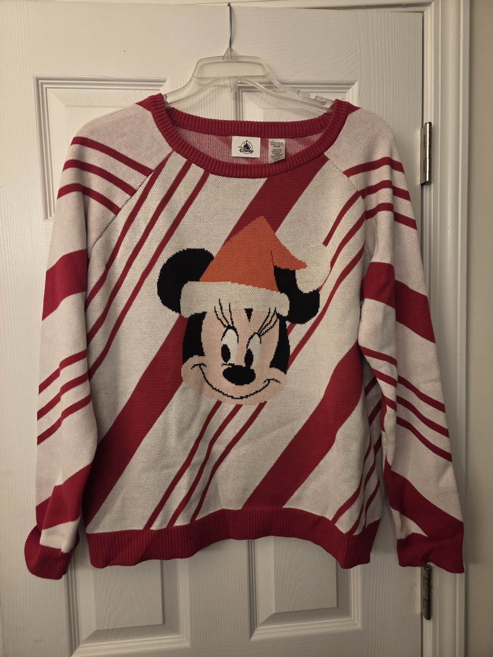Disney Minnie Mouse Red & Cream Crewneck Sweater